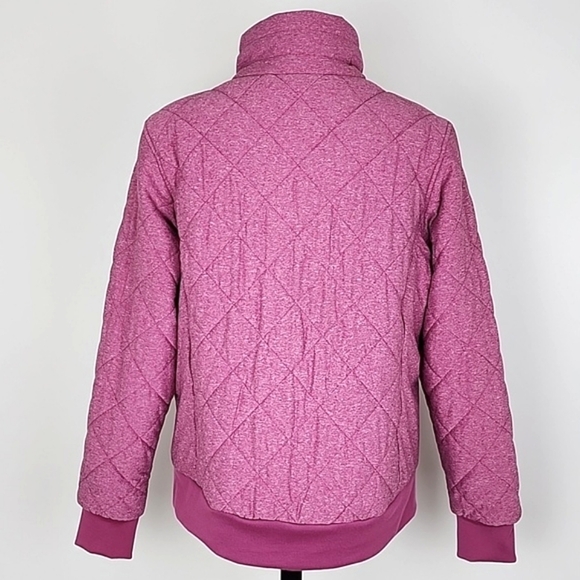 High Sierra Women's Insulated Heathered  Pink Zip Up Quilted Bomber Jacket Sz XL - Picture 3 of 15